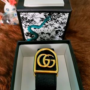 Authetic Gucci Leather bracelet.